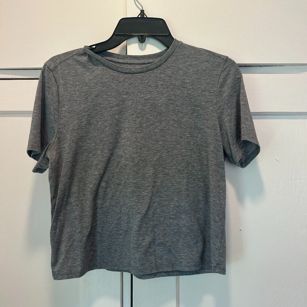 Outdoor Voices Grey Workout Tee